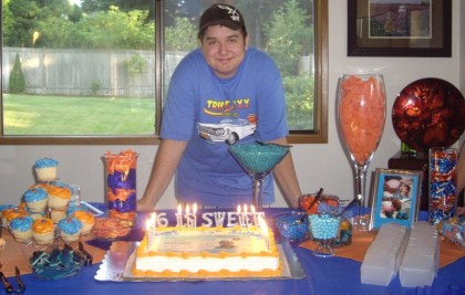 16th birthday party for a boy