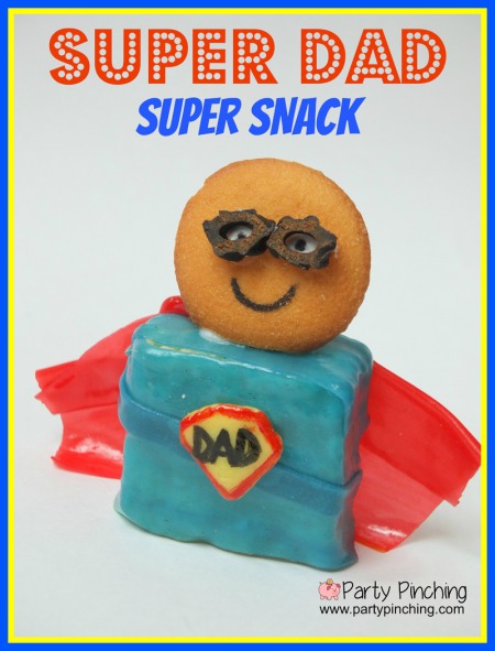 father's day dessert ideas, super dad super snack, super dad, father's day craft, father's day for kids, father's day cookie