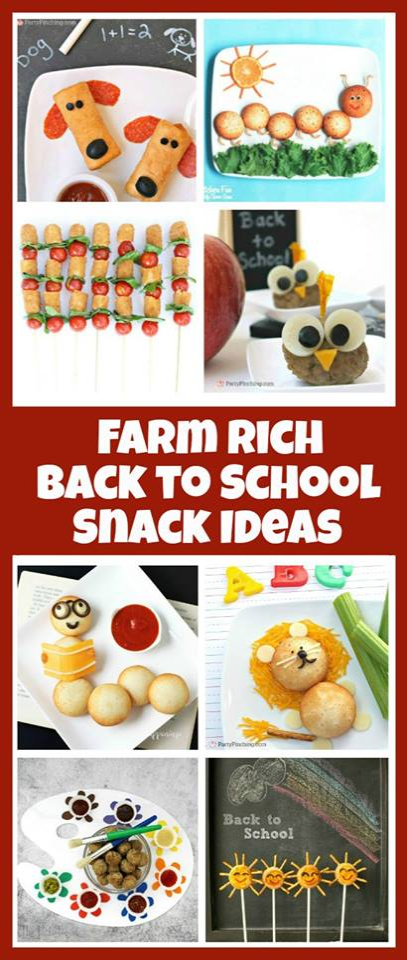 easy Back to School snacks and fun food for kids ideas