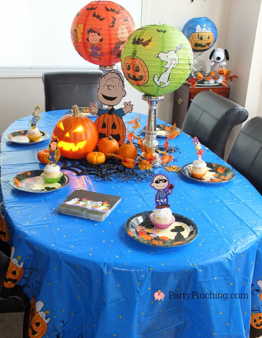 Great Pumpkin Charlie Brown Halloween Party ideas with Snoopy Peanuts