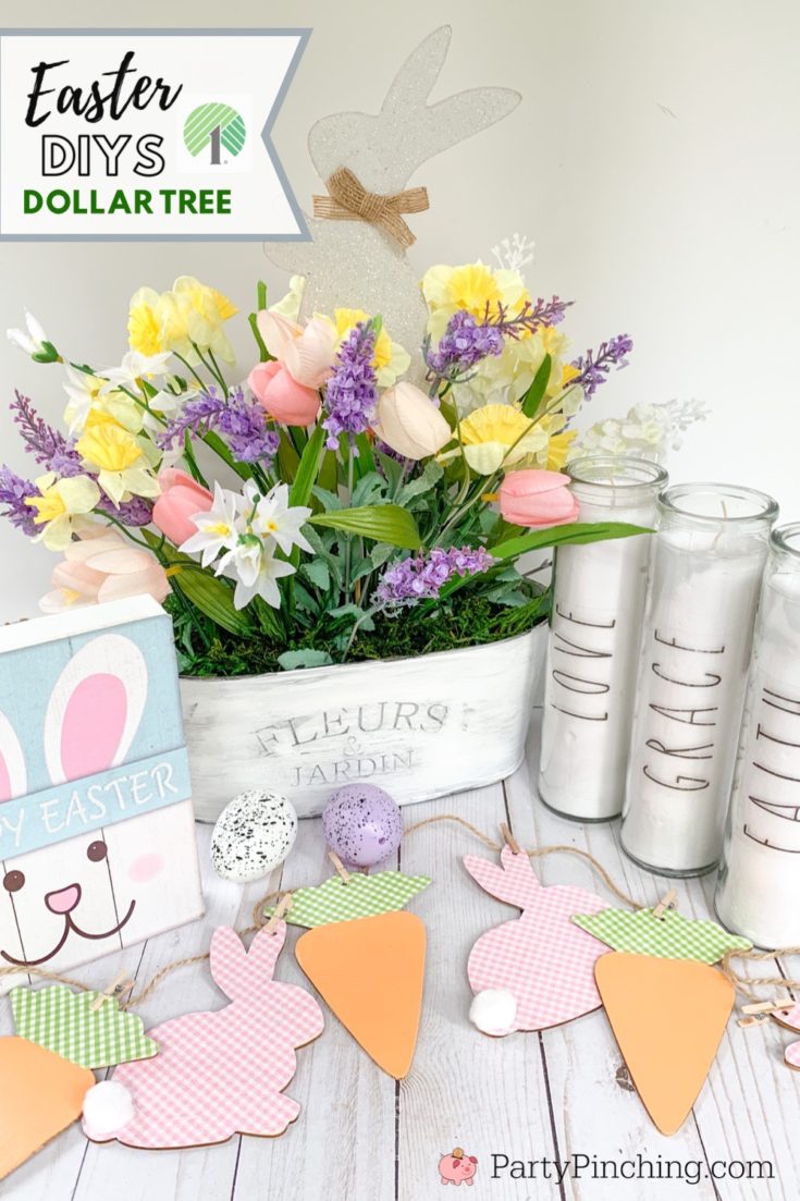 Dollar Tree DIYS For Easter Best Cheap Inexpensive Dollar Store Decor Idea