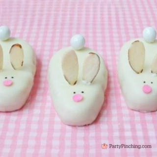 peanut butter egg bunnies, Reese's peanut butter white chocolate milk chocolate eggs recipe Easter bunny rabbits, cute Reese's peanut butter Easter egg bunny bunnies, best easy peanut butter Reese's dessert recipes