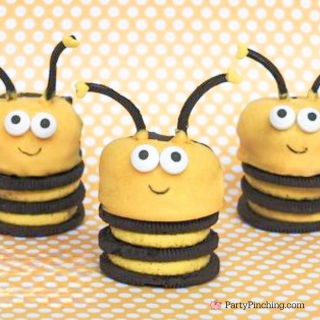 Bee Oreos, cute bee oreo cookies, no bake bumble bee oreo cookies, cute bee Oreo cookies easy to make