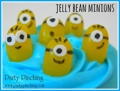 minion minions jelly beans cute despicable cupcakes candy snacks mini treats draw edible goggles partypinching many