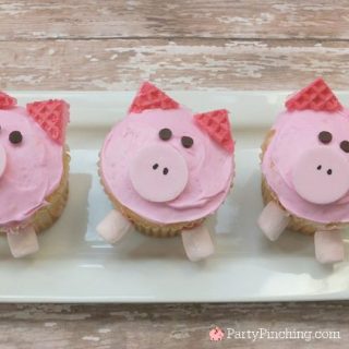 pig cupcakes, best easy pig cupcakes recipe cute and fun to make for barnyard theme party