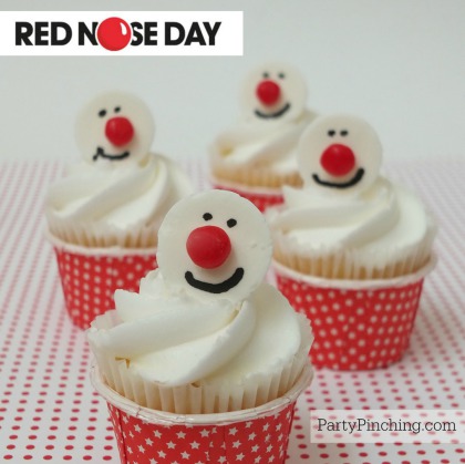 red nose day cupcakes