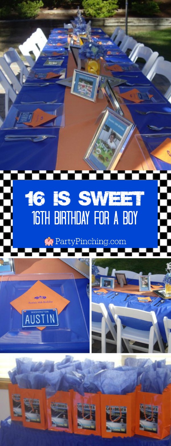 16 year old boy birthday store party ideas