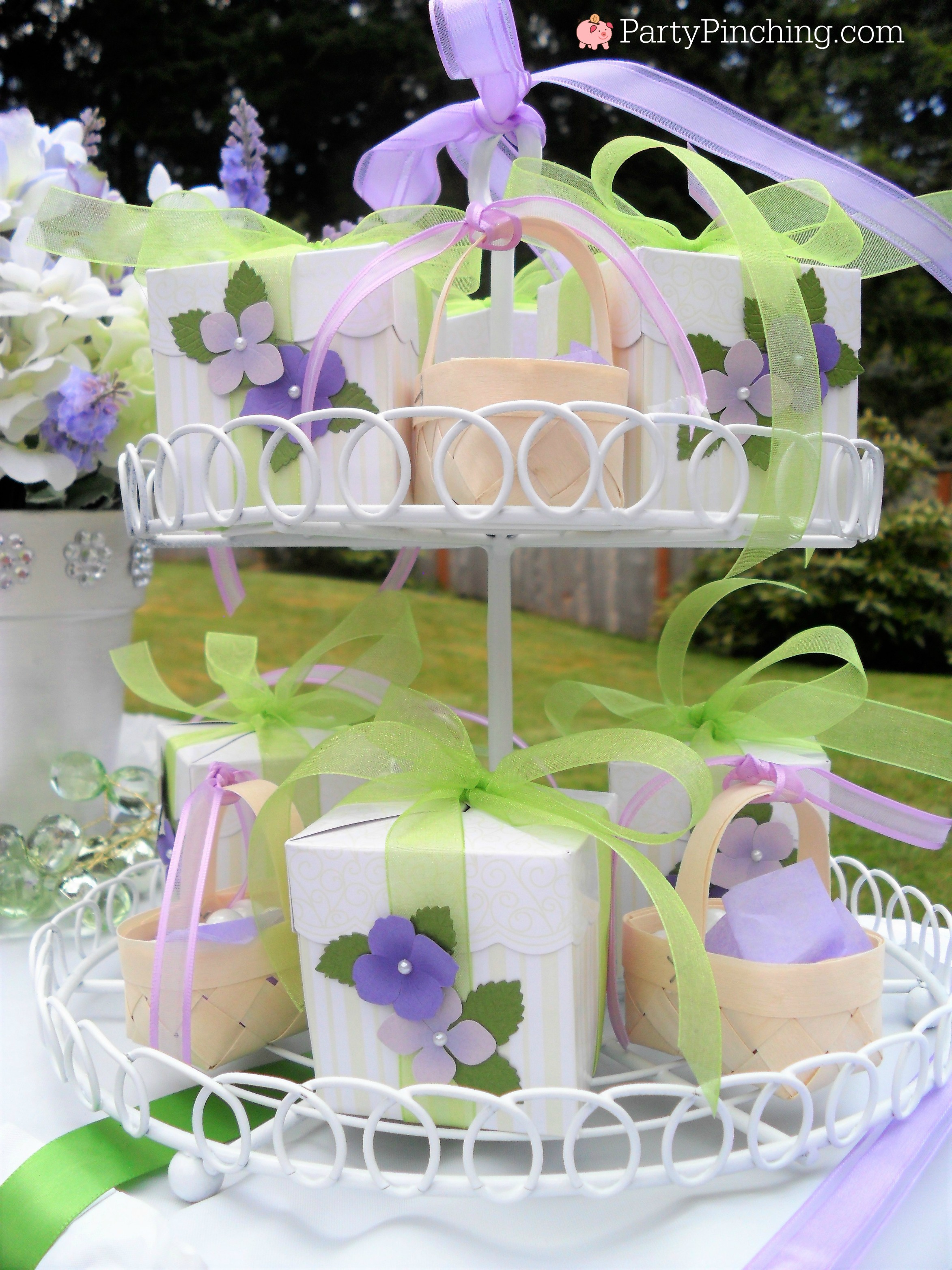 bridal shower ideas, budget friendly inexpensive bridal shower luncheon, garden outdoor patio bridal shower, lavender bridal shower, pretty purple lunch bridal shower, easy beautiful bridal shower ideas