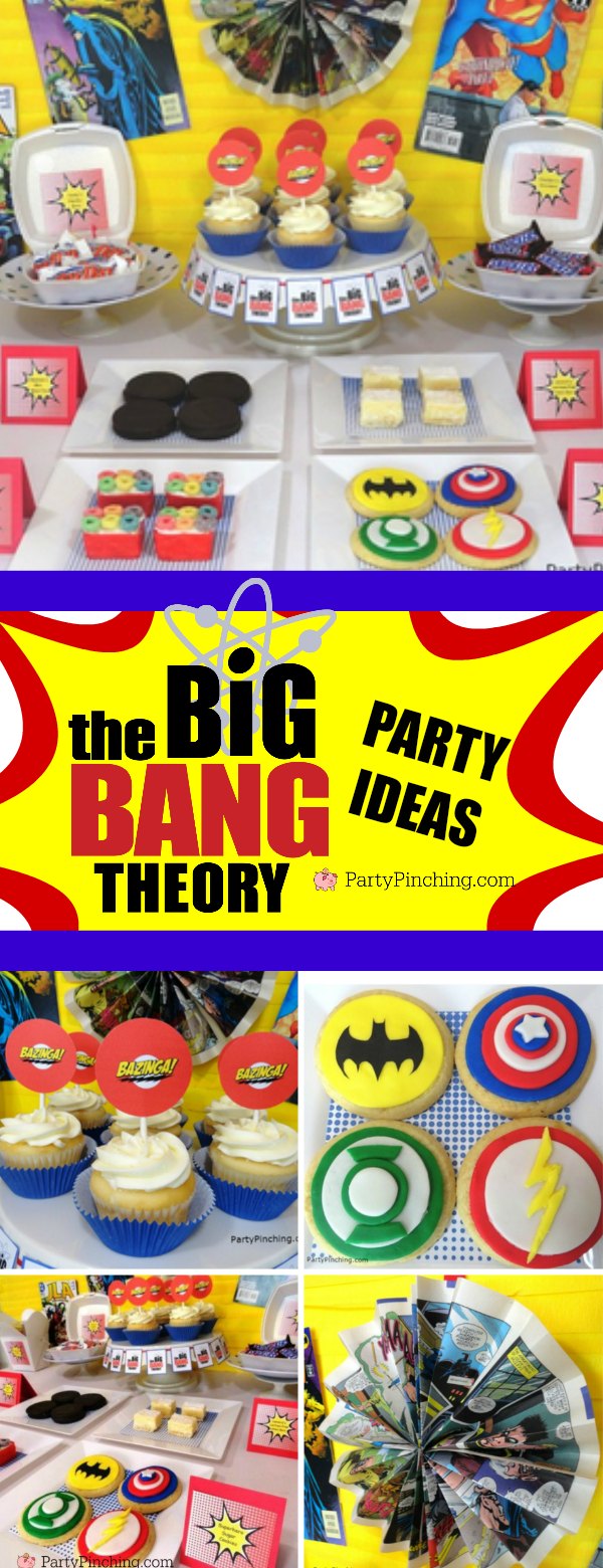 Big Bang Theory Party, big bang theory dessert table, big bang theory birthday party