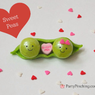 sweet peas cupcake toppers, easy best sweet pea cute adorable cupcake toppers gumballs and fondant for Valentine's Day baby shower