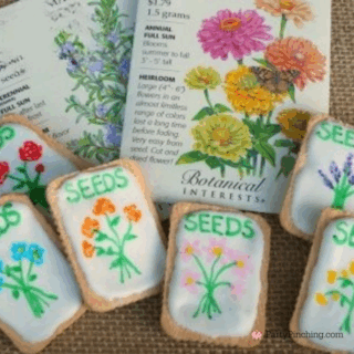 best easy garden seed packet cookies, easy no bake garden cookies, seed packet cookies, best garden party gardener garden lover cookies