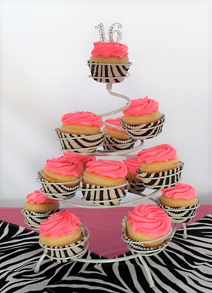 sweet 16 pink zebra glitter, affordable budget friendly sweet 16 party ideas, sweet pink 16 party for a girl