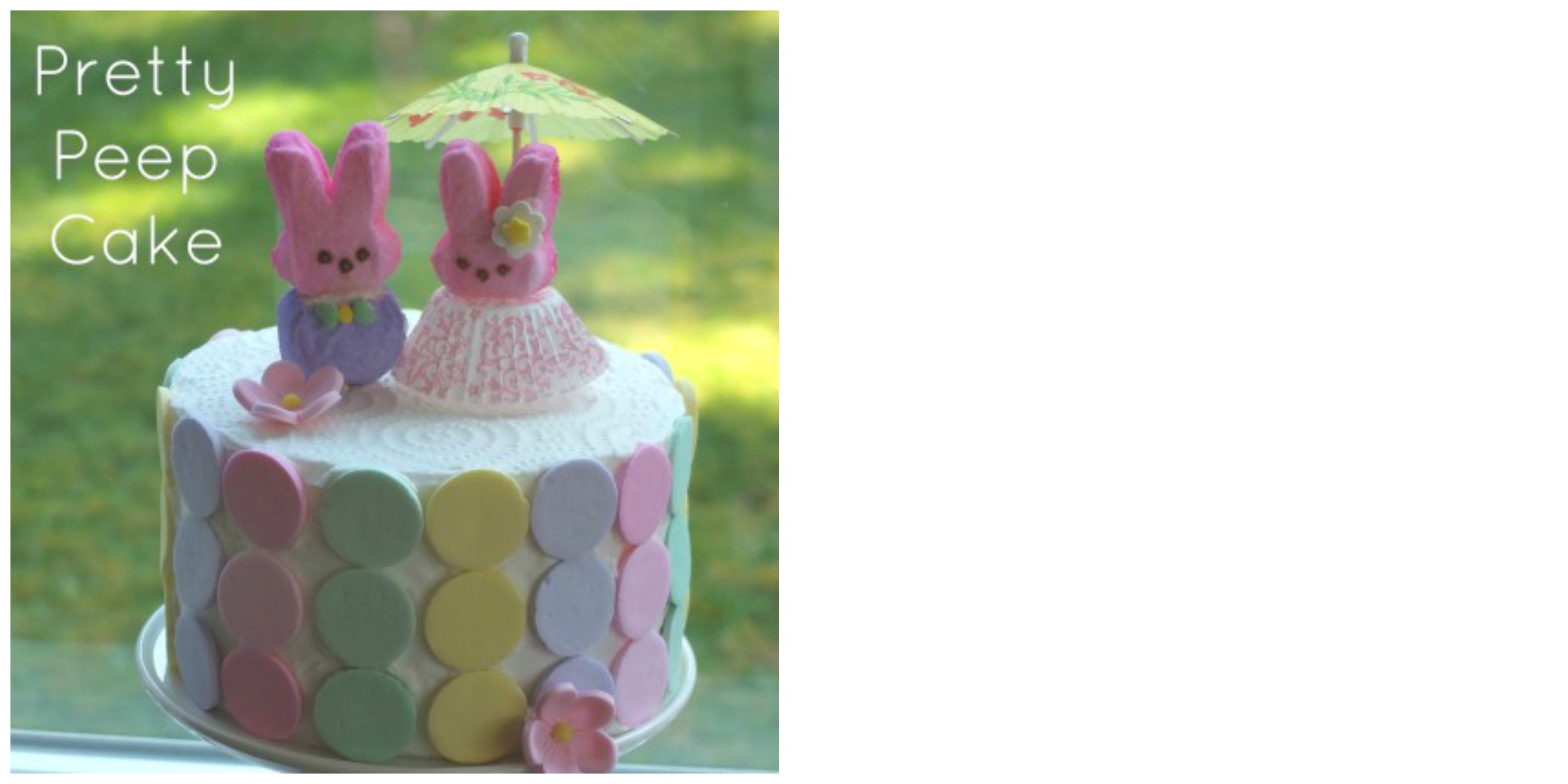 easter bunny peep cake