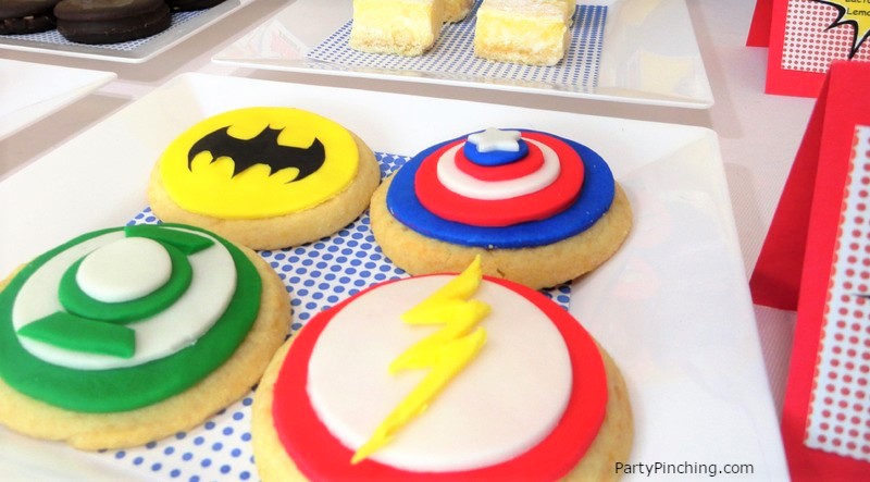 Big Bang Theory Party, superhero cookies