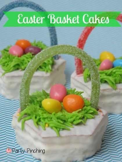 Little Debbie Easter Basket Cakes, Best Easter food and craft ideas, cute easy Easter food and crafts for kids, Best bunny cookies, pancakes Easter carrot utensils