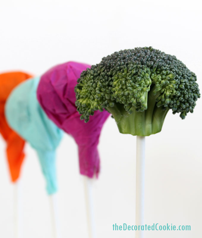 April Fools day food pranks broccoli lollipop suckers