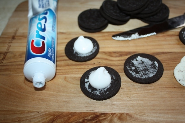 April Fools day food pranks oreo toothpaste filling