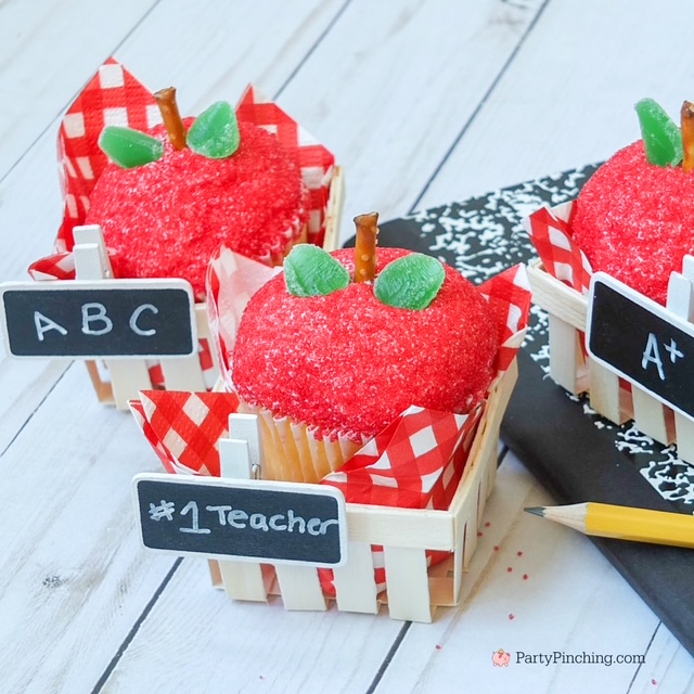 apple cupcakes back to school apple cupcake no bake easy to make apple cupcakes store bought cupcakes for teachers, best easy teacher's back to school apple cupcakes