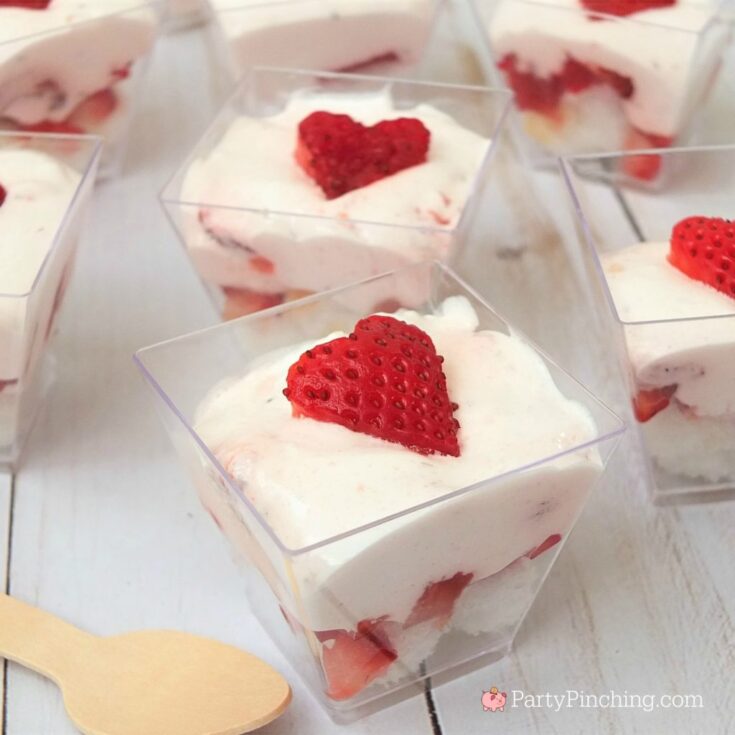 strawberry angel food cake dessert no bake best dessert for summer picnic 4th of july