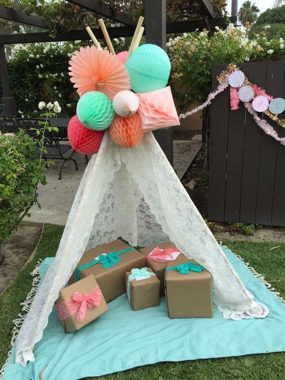 baby boho tee pee tribal tent, baby shower ideas, cute baby shower, best baby shower ideas, baby shower cake, fun games for baby shower, baby shower food