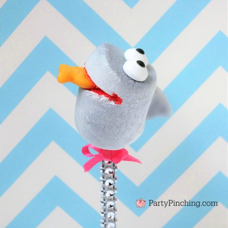 shark marshmallow pops, easy best shark marshmallow pops, cute shark marshmallow pops, Barbara Corcoran shark tank marshmallow pop recipe