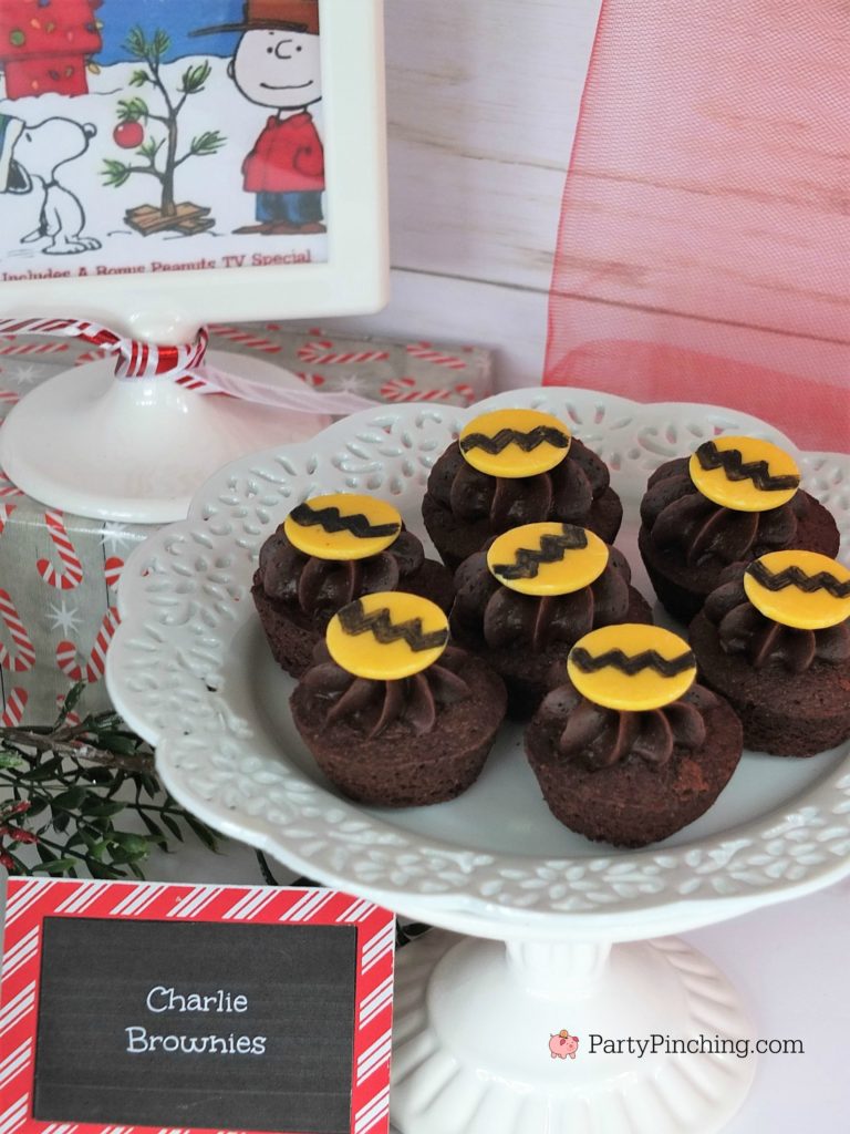 Charlie Brownies, Christmas movie marathon, Christmas movie night party ideas, Rudolph treats, Bumble Abominable snowman donuts, Charlie Brown Christmas movie party, Charlie Brownies, Snoopy snack mix, Frosty popcosrn, Frosty cheese snacks, Grinch party ideas, Buddy the Elf food, Elf beef and cheese, Elf Candy Cane Forest