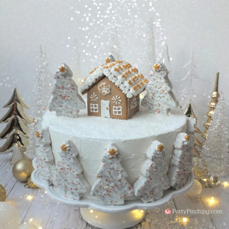 winter wonderland holiday spice cake