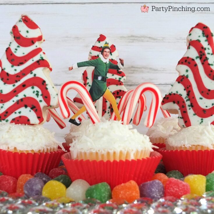 Candy Cane Forest Cupcakes