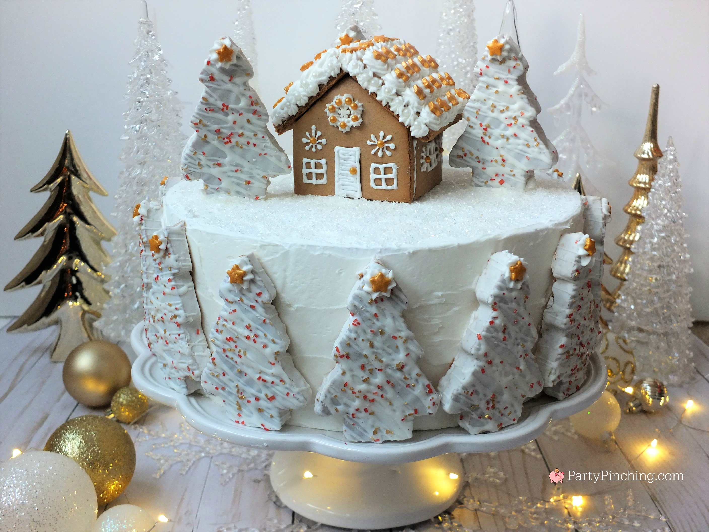 Winter Wonderland holiday spice cake for Christmas ...