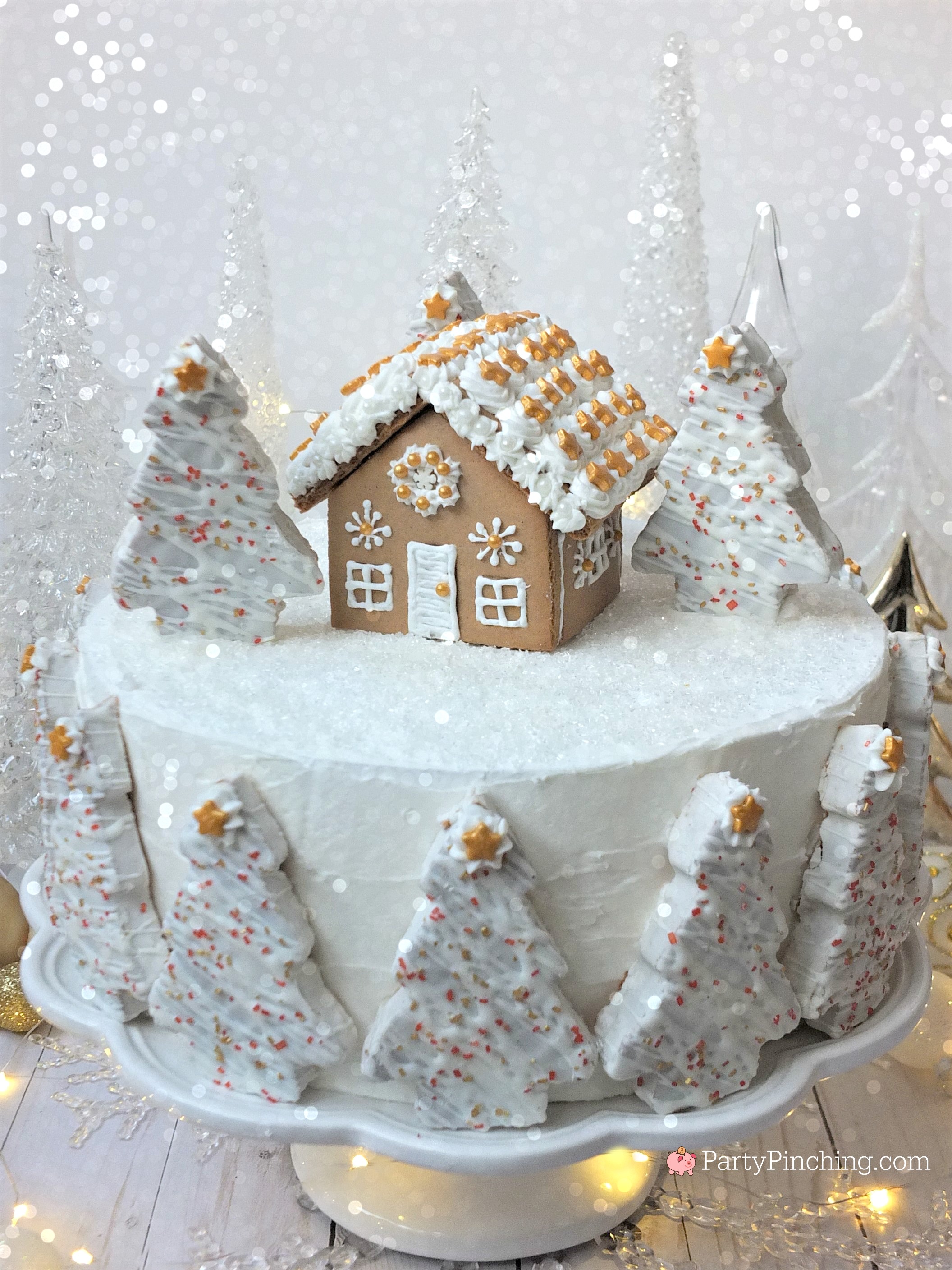Winter Wonderland holiday spice cake for Christmas ...