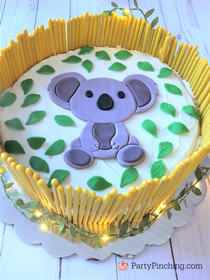 koala cake, cute fondant koala, best baby shower cake, Australia day cake