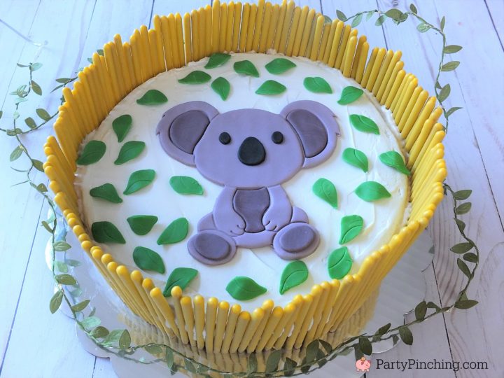 koala cake, cute fondant koala, best baby shower cake, Australia day cake