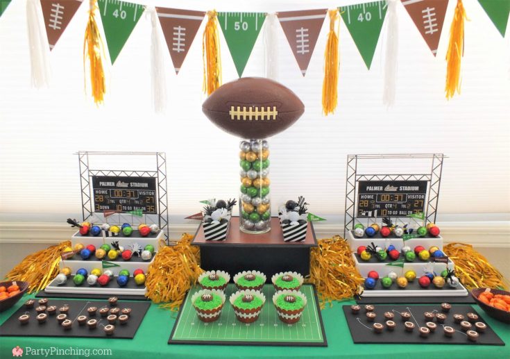 Football beer & pretzel cupcake easy dessert Super Bowl party