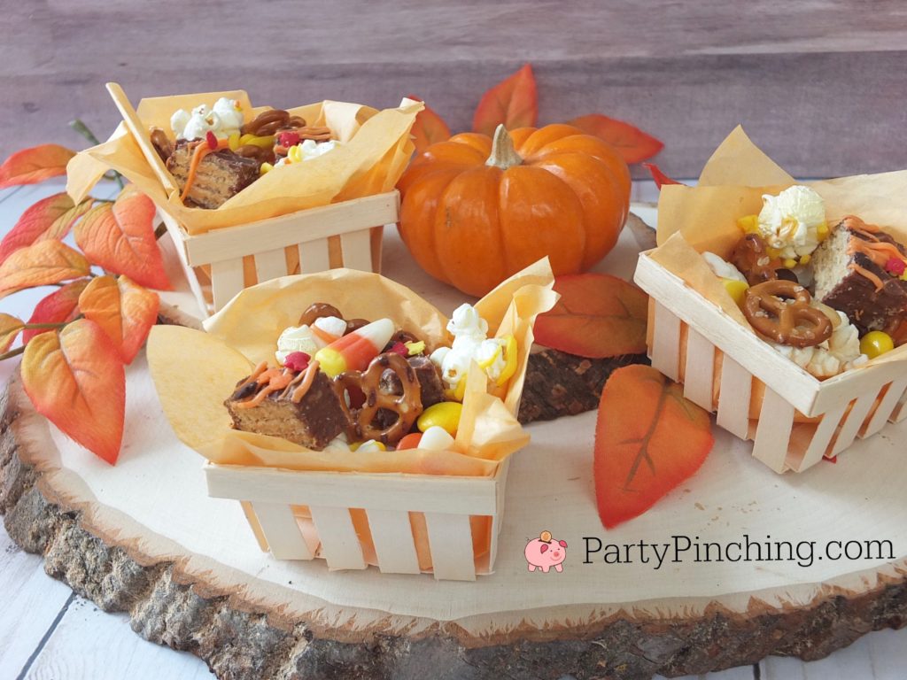 Nutty Buddy Fall Snack Mix, harvest snack mix, best snack mix, Chex puppy chow mix, harvest Halloween party ideas, best food recipes for Halloween