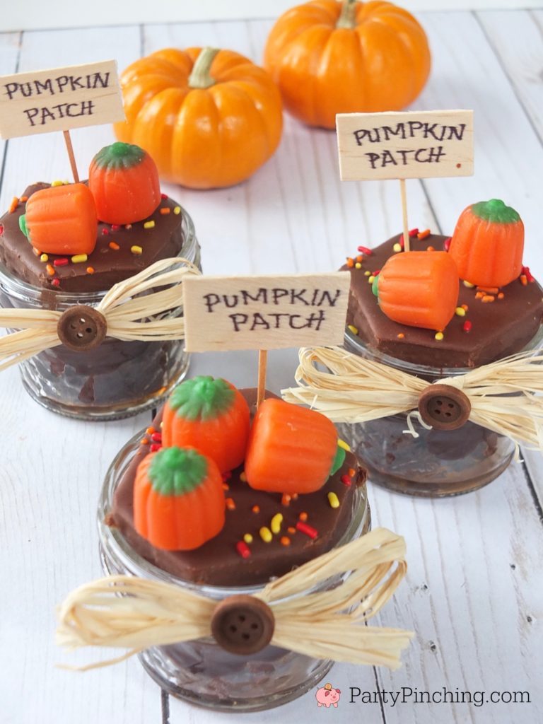 Triple Chocolate Pumpkin Patch, Little Debbie brownies, best easy Halloween treat for kids, Halloween school party ideas, classroom treat ideas