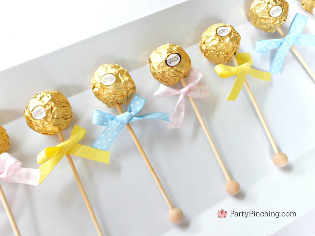 Ferrero Rocher Baby Rattle Party Treats Best DIY Baby Shower Ideas