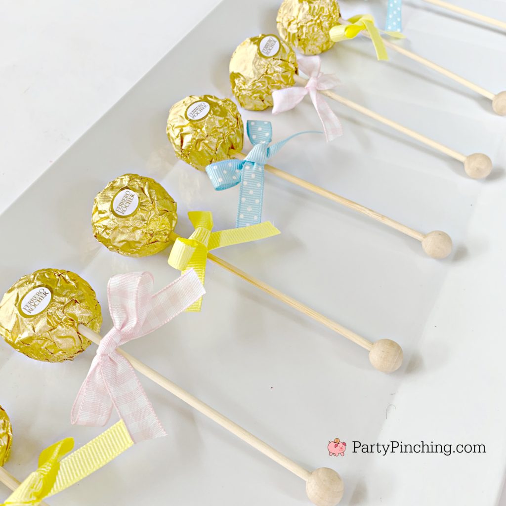 Ferrero Rocher Baby Rattle Party Treats Best DIY Baby Shower Ideas