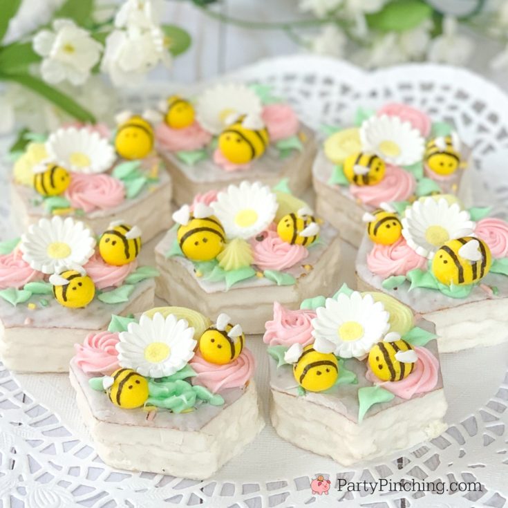 Spring Bee Easter Basket Cakes