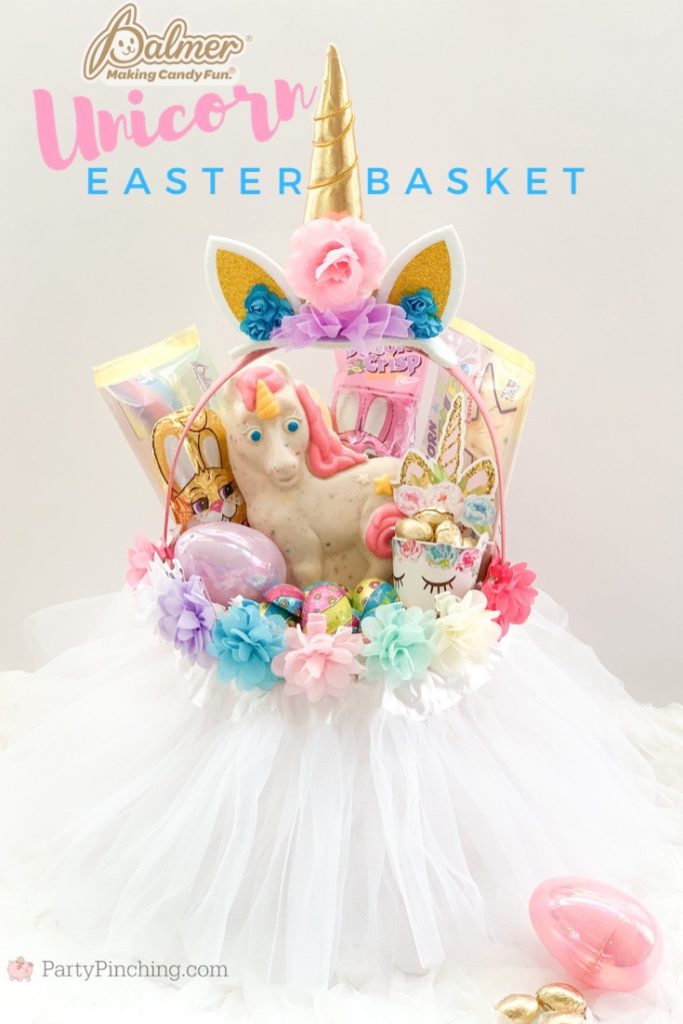 Unicorn Easter Basket, best DIY Easter baskets for kids, pretty cute Easter Baskets, inexpensive cheap Easter Baskets, unicorn party ideas, best unicorn party ideas, cutest unicorn treat dessert food recipe ideas