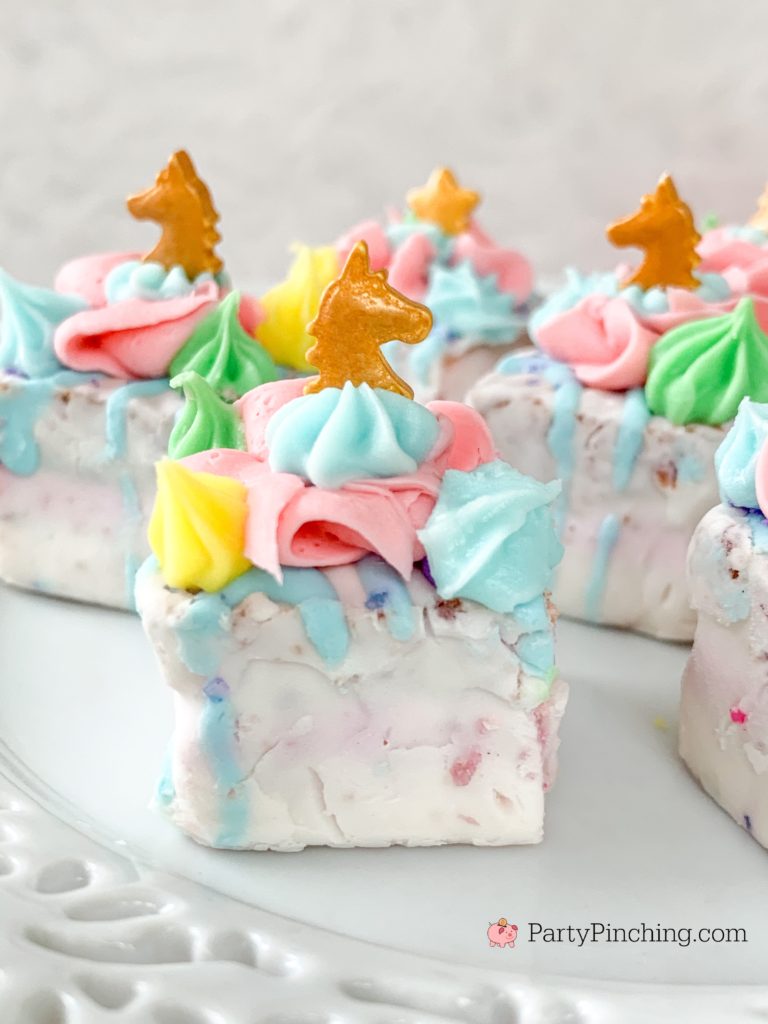 Unicorn Tea Cakes, Best Unicorn Cake Recipe, Unicorn Cupcake Ideas for Kids, Easy Petit Fours Recipe, Best Unicorn Party Ideas for Kids, Best Tea Party Ideas, Little Debbie Unicorn Cakes,