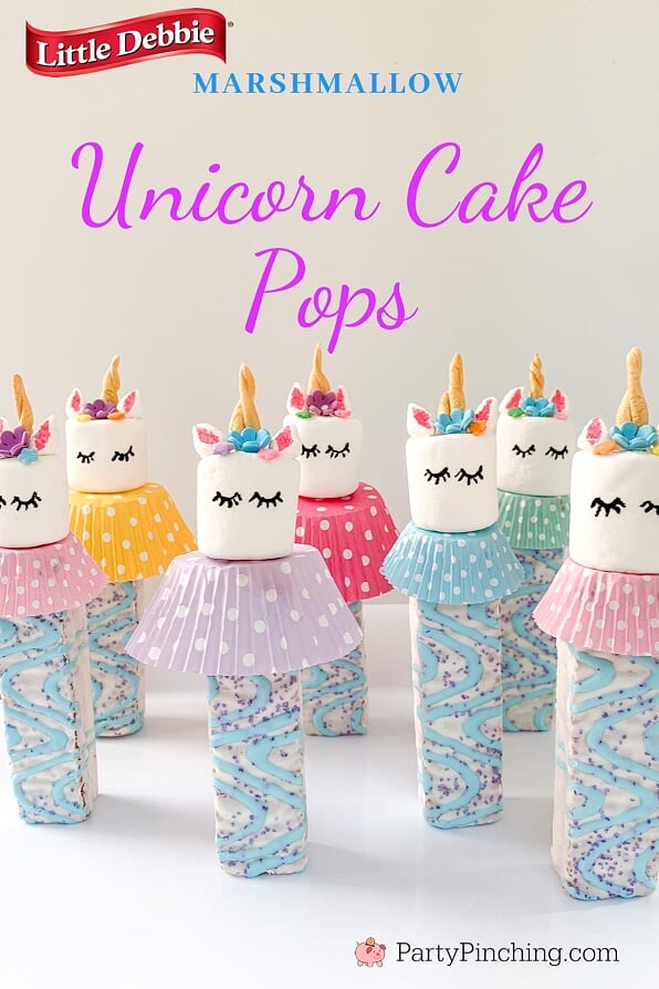 Unicorn Cake Pops, Best Unicorn Cake Recipes, Unicorn Party Ideas for Kids, Marshmallow Unicorn Treats, Unicorn Pops, Little Debbie Unicorn Cakes