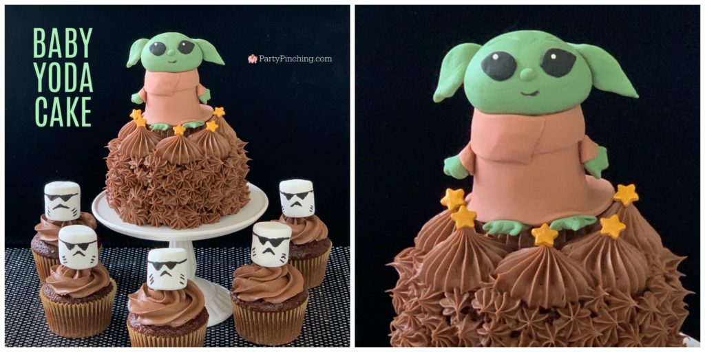 Baby Yoda Mandalorian cake,cute baby Yoda,best Mandalorian party ideas
