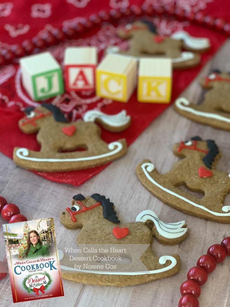 Little Jack's Gingerbread Rocking Horse Cookies, When Calls the Heart, Hallmark Channel, WCTH, Hearties, #Hearties, When Calls the Heart Food and Party Ideas, Canadian Recipe Ideas, Best Canadian Desserts, Little House on The Prairie, Party Pinching, Norene Cox Author, Hope Valley, 
