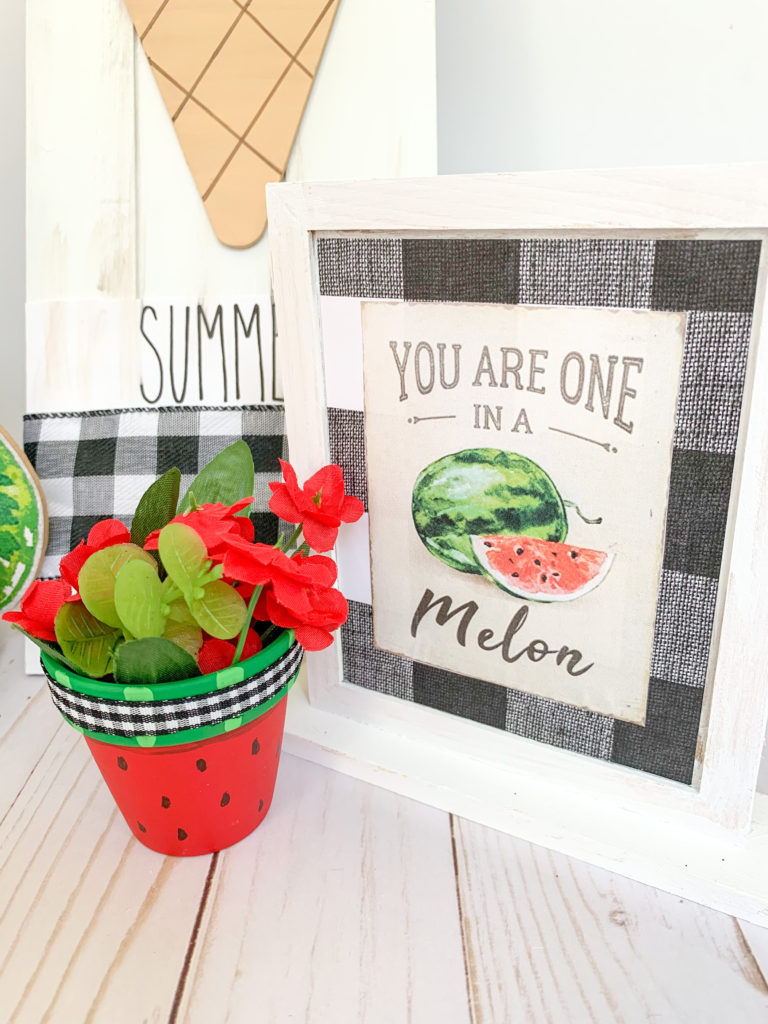 Dollar Tree Watermelon crafts, Rae Dunn DIY,  DIY watermelon decor craft ideas, best watermelon ideas, best Dollar Tree craft diy ideas, easy dollar Tree ideas, Watermelon sign craft, dollar tree, dollar general, best dollar store ideas crafts decor, farmhouse dollar tree sign craft decor easy cheap, dollar tree watermelon sign farmhouse