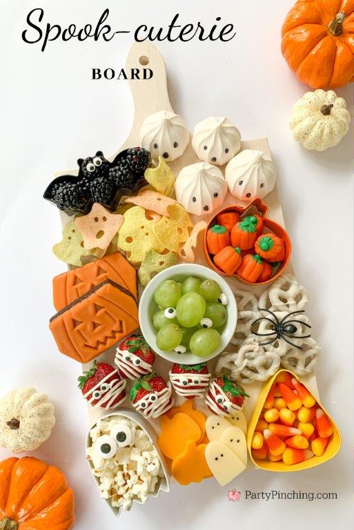 halloween charcuterie, spook-cuterie board, best charcuterie board ideas, easy charcuterie board, charcuterie for kids, halloween partie ideas, easy best charcuterie board ideas, healthy charcuterie board for kids