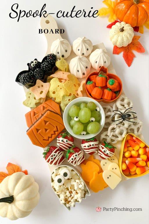 halloween charcuterie, spook-cuterie board, best charcuterie board ideas, easy charcuterie board, charcuterie for kids, halloween partie ideas, easy best charcuterie board ideas, healthy charcuterie board for kids