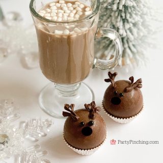 Christmas Hot Chocolate Bomb, Christmas Hot Cocoa Bomb, Best Hot Chocolate Cocoa Bombs, Reindeer Hot Cocoa Chocolate Bombs, Easy Christmas Gifts, Best Christmas Drink Recipe, Party Pinching