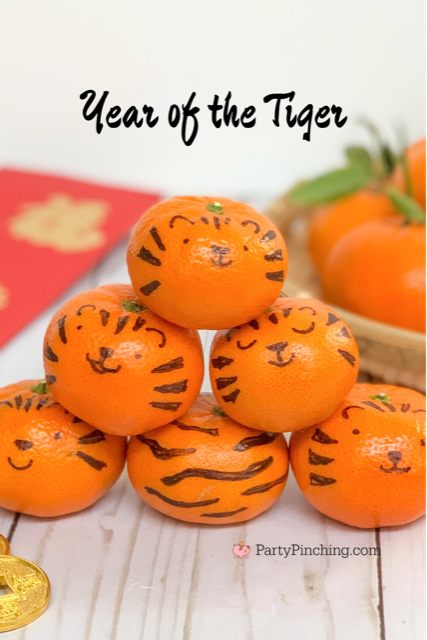 tiger mandarin oranges, chinese new year, lunar new year, best chinese new year ideas, best lunar new year ideas, year of the tiger, lucky food, lucky fruit, lucky mandarin oranges, lunar chinese new year traditions customs, lucky tiger