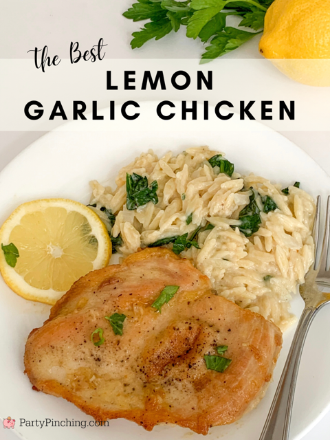 best lemon garlic chicken, best lemon butter chicken, best easy chicken recipe, fast fried chicken, best company dinner party meal, best restaurant quality chicken, better than restaurant chicken, best chicken recipe