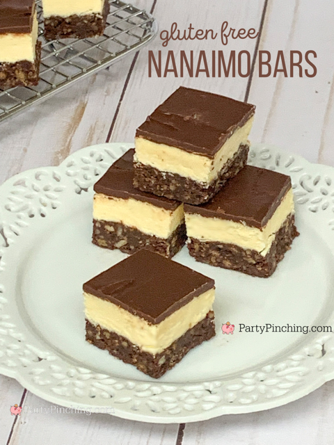 nanaimo bars, best nanaimo bars, easy nanaimo bars, gluten free nanaimo bars, best gluten free dessert recipe, best nanaimo bar recipe, canadian dessert recipe,
